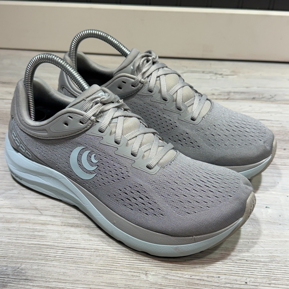 Topo Athletic Phantom 3 Grey/Stone/Light Blue Womens 8.5
